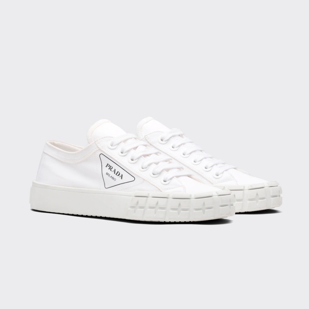 Men’s Prada wheels canvas sneakers